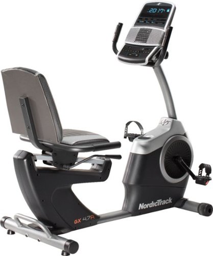 NordicTrack - GX 4.7 R Exercise Bike - Black/Gray/Silver-Front_Standard 