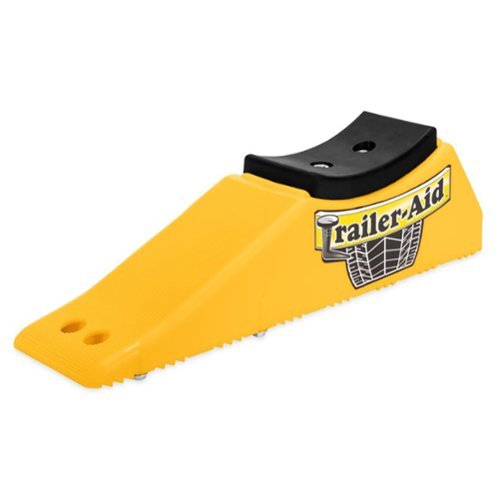 Camco - Trailer Aid PLUS Tandem Trailer Tire Changing Ramp with 5.5" Lift - Yellow-Front_Standard 