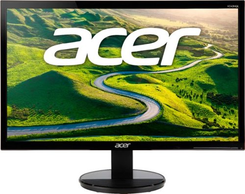  Acer - 23.6&quot; LED FHD Monitor (DVI, HDMI, VGA) - Black