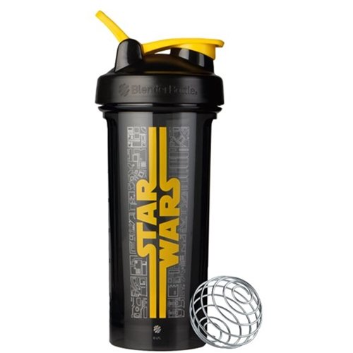 BlenderBottle - Star Wars Series Pro28 28 oz. Water Bottle/Shaker Cup - Black/White/Yellow