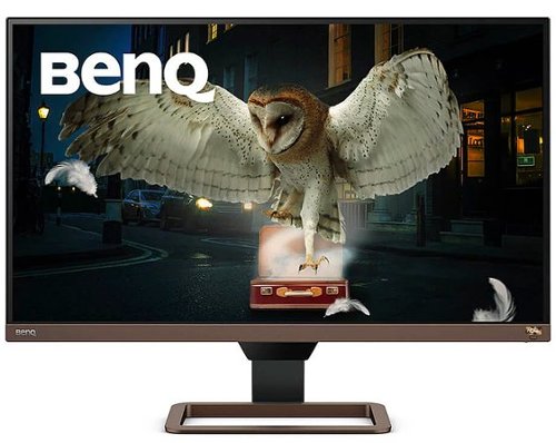 BenQ - EW2780U - 27" UHD IPS LCD Entertainment Monitor with HDR Eye-Care Integrated Speakers- Black - Black/Metallic Brown