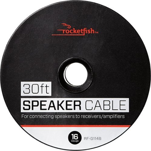 Rocketfish™ 30' 16 Gauge Pure Copper Speaker Wire - Clear WORLDWIDE DELIVERY