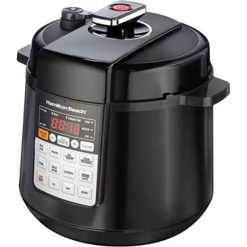 Hamilton Beach - 6qt Digital Pressure Cooker - Black-Angle_Standard 