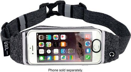 SPIBelt - Adult with Window Case for Most Cell Phones - Heather Gray-Front_Standard 