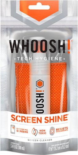 WHOOSH! 3.4-Oz. Screen Shine GO XL - Clear/Orange INTERNATIONAL SHIPPING