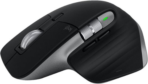 Logitech - MX Master 3 Advanced Bluetooth Laser Mouse for Mac with Ultrafast Scrolling - Space Gray-Front_Standard