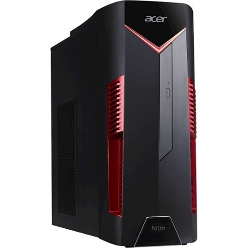 Acer - Nitro 50 Gaming Desktop - Intel Core i5-9400F - 8GB Memory - NVIDIA GeForce GTX 1650 - 512GB SSD-Angle_Standard 