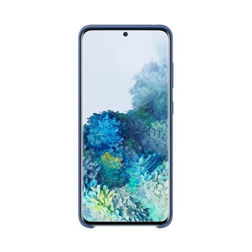 Samsung - Silicone Cover Case for Galaxy S20 and S20 5G - Navy-Angle_Standard 