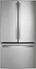 GE - 27.0 Cu. Ft. French Door Refrigerator with Internal Water Dispenser - Stainless Steel-Front_Standard
