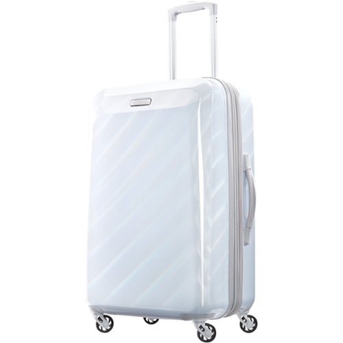 American Tourister - 24" Expandable Spinner Suitcase - Iridescent White