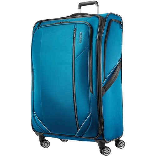 American Tourister - 28" Expandable Spinner Suitcase - Teal Blue