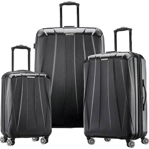 Samsonite - Spinner Centric 2 Suitcase Set (3-Piece) - Black
