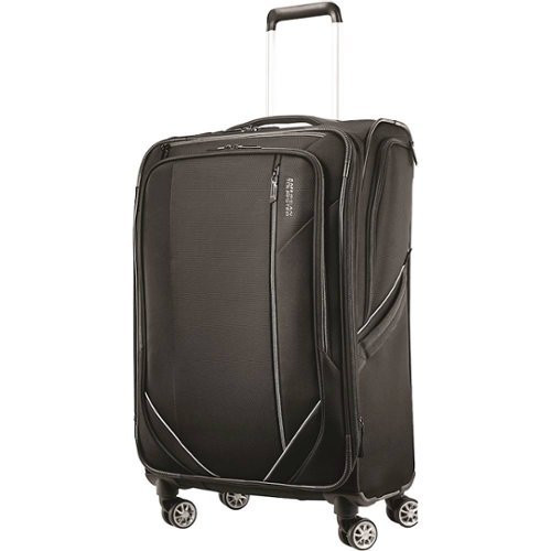 American Tourister - 24" Expandable Spinner Suitcase - Black