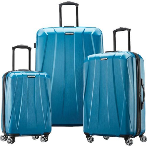 Samsonite - Spinner Centric 2 Suitcase Set (3-Piece) - Caribbean Blue