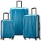 Samsonite - Spinner Centric 2 Suitcase Set (3-Piece) - Caribbean Blue-Front_Standard
