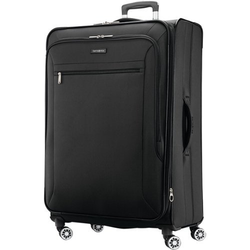 Plum Samsonite Ascella X Softside Expandable Luggage with Spinner Wheels Checked-Large 29-Inch 