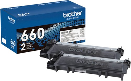 Brother - TN660 2PK 2-Pack High-Yield Toner Cartridges - Black
