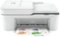 HP - DeskJet Plus 4155 Wireless All-In-One Instant Ink-Ready Inkjet Printer - White-Front_Standard