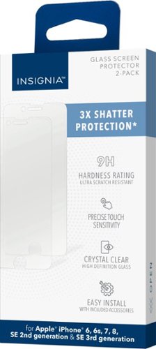 Insignia™ Tempered Glass Screen Protector for Apple iPhone 6, 6S, 7, 8 and iPhone SE 2nd (2020) and 3rd (2022) Generation - Clear WHERE TO BUY