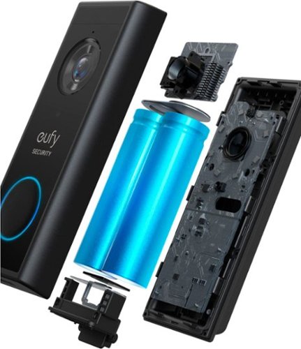 eufy Security Smart Wi-Fi Video Doorbell 2K Battery Operated/Wired - Black GLOBAL SHIPPING