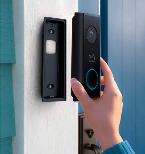 eufy Security Smart Wi-Fi Video Doorbell 2K Battery Operated/Wired - Black SHOP ONLINE