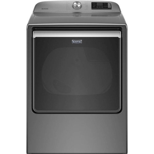 Maytag - 8.8 Cu. Ft. 14-Cycle Electric Dryer with Steam and Extra Power Button-Front_Standard 