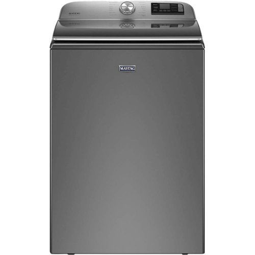Maytag - 5.2 Cu. Ft. Top Load Washer with Extra Power Button - Metallic Slate-Front_Standard 
