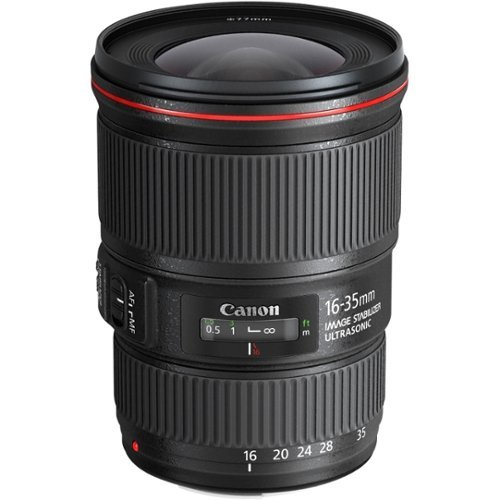 Canon - EF16-35mm F4L IS USM Ultra-Wide Zoom Lens for EOS DSLR Cameras - Black