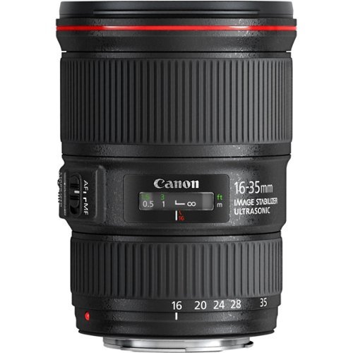 Canon EF16-35mm F4L IS USM Ultra-Wide Zoom Lens for EOS DSLR Cameras - Black GLOBAL SHIPPING