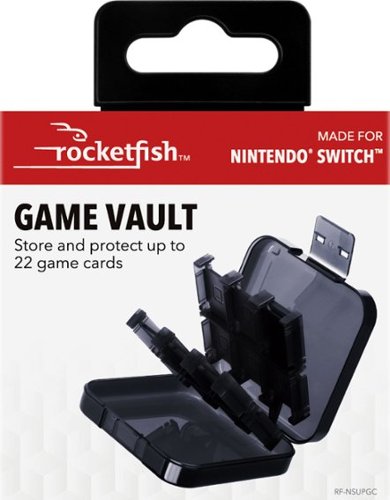 Rocketfish™ Universal Game Vault Case For Nintendo Switch, Switch OLED & Switch Lite - Smoke Black GLOBAL SHIPPING