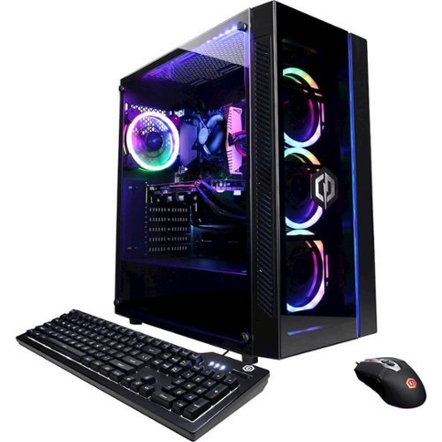 CyberPowerPC - Gamer Xtreme Gaming Desktop - Intel Core i7-9700K - 8GB Memory - NVIDIA GeForce GTX 1650 SUPER - 1TB HDD + 240GB SSD - Black-Angle_Standard 