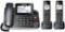 Panasonic - KX-TGF882B Link2Cell DECT 6.0 Expandable Corded/Cordless Phone with Digital Answering System and Smart Call Blocker - Black-Angle_Standard 