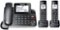 Panasonic - KX-TGF882B Link2Cell DECT 6.0 Expandable Corded/Cordless Phone with Digital Answering System and Smart Call Blocker - Black-Angle_Standard