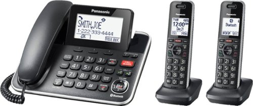 Panasonic KX TGF882B Link2Cell DECT 6.0 Expandable Corded/Cordless