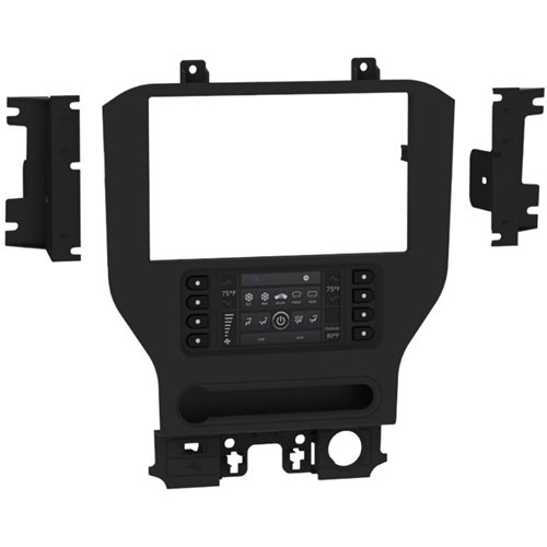 Metra - Dash Kit for Select 2015 Ford Mustang Vehicles - Charcoal