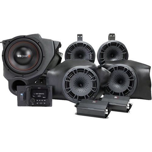 MB Quart - Polaris RZR (2014-current) 5 Speaker 800W Stage 5 Audio System - Black