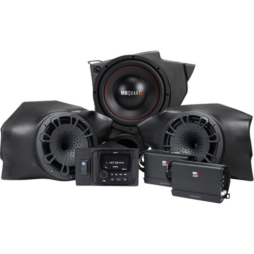 MB Quart - Polaris RZR (2014-current) 3 Speaker 800W Stage 3 Audio System - Black