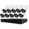 Night Owl - Expandable 16 Channel 10 Camera 5MP HD Indoor/Outdoor Wired DVR Surveillance System with 2TB Hard Drive - Black/White-Front_Standard 