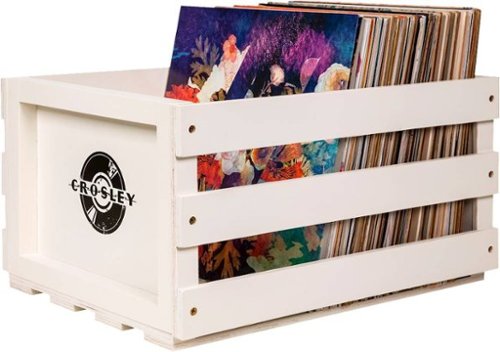 Crosley - Record Storage Crate - White-Left_Standard 