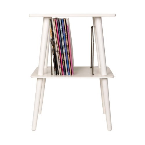 Crosley - Hardwood/Veneer Stand - White