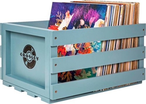 Crosley - Record Storage Crate - Tourmaline-Left_Standard 