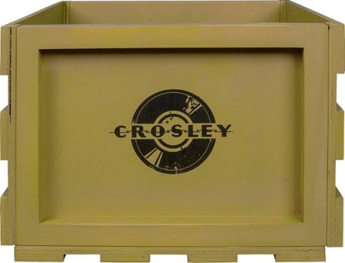 Crosley - Record Storage Crate - Sage-Front_Standard 