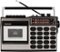 Crosley - Cassette Player with AM/FM Radio - Silver-Front_Standard