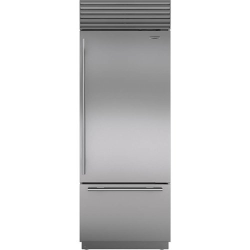 Sub-Zero - Classic 17.4 Cu. Ft. Bottom-Freezer Built-In Refrigerator - Stainless steel