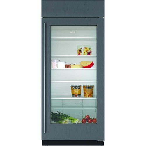 Sub-Zero - Classic 23.3 Cu. Ft. Built-In Refrigerator with Glass Door - Custom Panel Ready