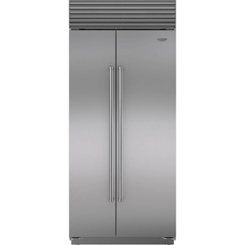 Sub-Zero - Classic 20.6 Cu. Ft. Side-by-Side Built-In Refrigerator - Stainless steel