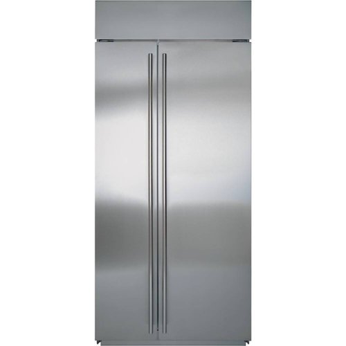 Sub-Zero - Classic 20.6 Cu. Ft. Side-by-Side Built-In Refrigerator - Stainless steel