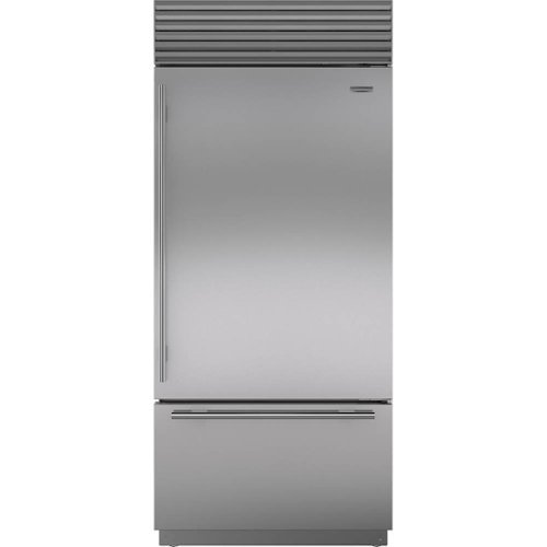 Sub-Zero - Classic 21.7 Cu. Ft. Bottom-Freezer Built-In Refrigerator with Internal Dispenser - Stainless steel