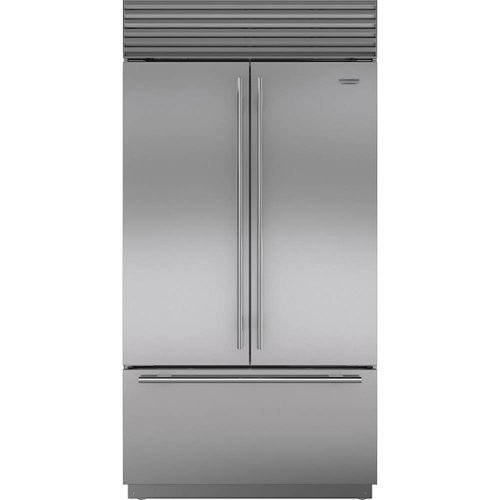 Sub-Zero - Classic 24.2 Cu. Ft. French Door Built-In Refrigerator with Internal Dispenser - Stainless steel