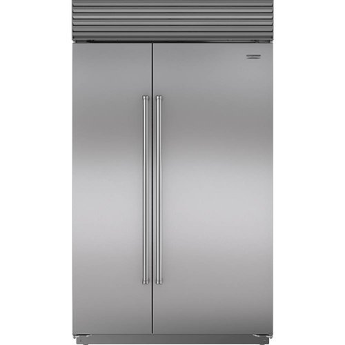 Sub-Zero - Classic 28.2 Cu. Ft. Side-by-Side Built-In Refrigerator with Internal Dispenser - Stainless steel
